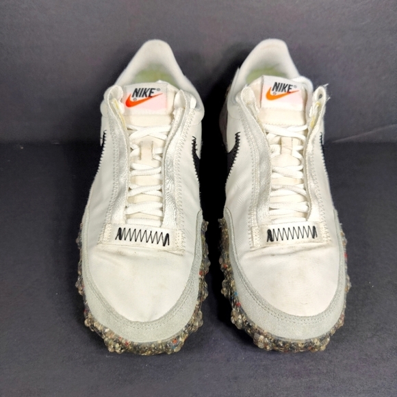 Nike Waffle Racer Crater RARE White Black Sneakers Women's Shoe Size 8 - Picture 4 of 12